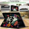 CGFGHHUY Case for 6.8 inch Kindle Paperwhite 11th Generation 2021/Kindle Paperwhite Signature Edition Lightweight Protective PU Leather Smart Stand Cover with Auto Wake Sleep - Floral Flower Skull view 4