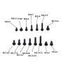 300pcs M2,M2.5,M3 Laptop Notebook Computer Screws Replacement Kit Screw Kit Notebook Screw (Color : Plastic Box and scre) view 4