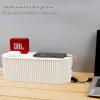 UNZYE Desktop Organizer, Cord Organizer, Desktop Plug Cover Box, Plug Power Cord Organizer GreenLarge view 2