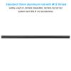 PATIKIL 14 Inch 15mm Rod, Camera Rods with M12 Female Thread Aluminum Alloy for 15mm Rail Support System, Black view 3