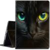 CGFGHHUY for Samsung Galaxy Tab A8 Case Galaxy Tab A8 10.5 Case 10.5 inch 2022 Release Tablet Lightweight Protective PU Leather Smart Stand Cover with Auto Wake Sleep - Cute Cat Black view 1