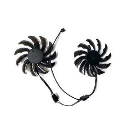 REMSEY T128010SU PLD08010S12HH 4PIN 75MM Shell RX580 GPU Fan Compatible for Gigabyte GTX 1050Ti 1050 RX 550 RX560 Graphics Video Card Fans Kindly (Color : Shell and Fan)