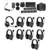 Saramonic WiTalk-WT9D Wireless Intercom Headset System, 9 Person 1.9GHz Dual Ear Communication Headsets 400m Team Communication for Event TV Documentary Production view 1