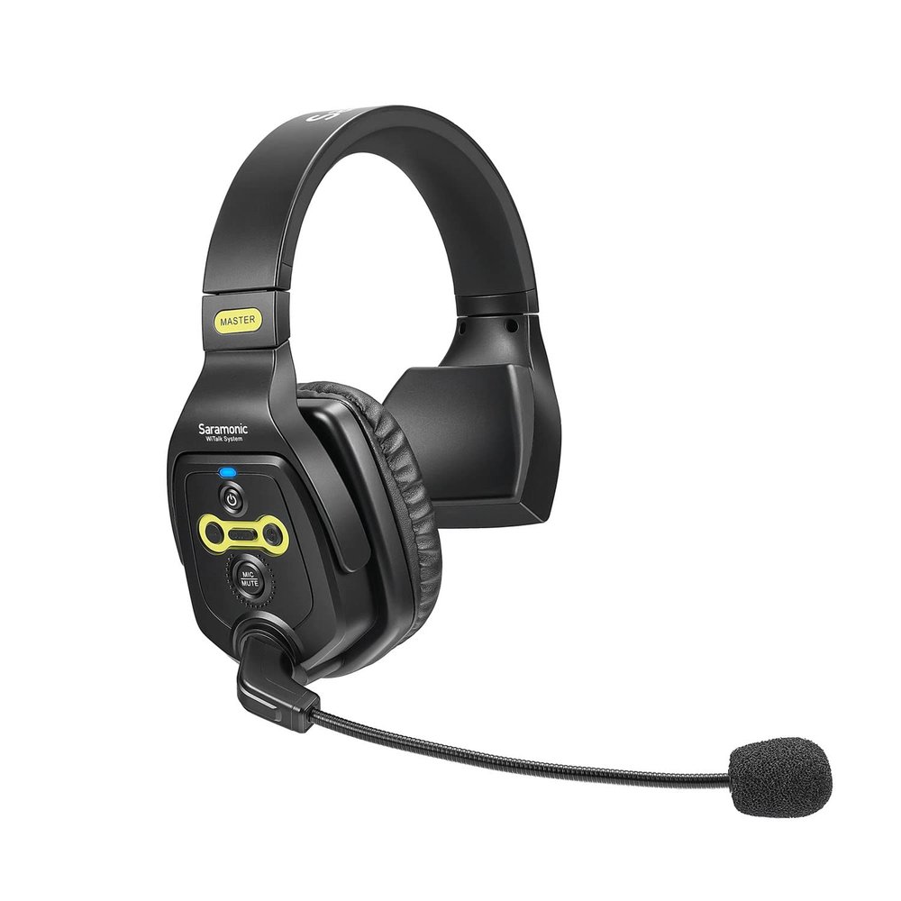 Saramonic WiTalk-SMH | Single-Ear Wireless Intercom Master Headset for The WiTalk Intercom System & Carry Case