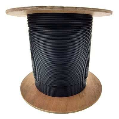 2 Fiber Indoor/Outdoor Fiber Optic Cable, Multimode 50/125 OM3, Corning, 10 Gbit, Black, Riser Rated, Corning Glass, Spool, 2000 Feet
