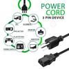 Aprelco 5ft Power Cord Cable Lead Compatible with Avocent Switchview SC540 - KVM/Audio Switch - 4 Ports view 3