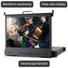 LILLIPUT RM-1731S 17.3" HDR and 3D LUTs Pullout Rackmount 3G-SDI/HDMI Monitor HDMI 2.0 In/Out, 3G-SDI In/Out view 3
