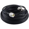 YOTENKO UHF PL259 Male to UHF SO239 Female Right Angle Bulkhead Mount RG58/U Cable 49.2 feet for Vehicle Car SUV Truck CB Radio Ham Radio Two Way Radio Amateur Radio view 3