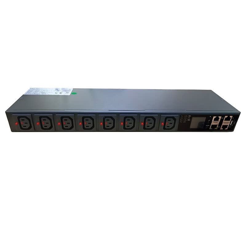 8-bit C13 5-15P Smart PDU Rack-Mounted Power Distribution Unit SSH SNMP, telnet, 485modbus-TRU-TCP Protocol B0BW58XLMB