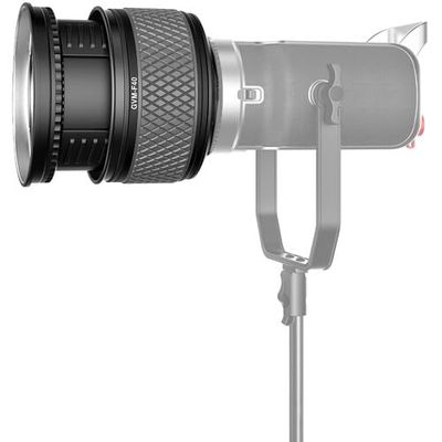 GVM F40 Fresnel Lens with Bowens Mount, Dual-Lens Design for COB Video Light, Continuous Output Lighting for Photography Filming, Lighting Shaping Tool for Video Recording