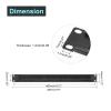 PATIKIL Brush Cable Manager 1U, 19 Inch, 5 Pack Horizontal Rack Mount Cable Management Strip Panel for Network Server Rack view 2
