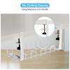 PATIKIL Cable Management Tray Under Desk, Wire Management Rack Wire Organizer Cable Organizers for Office Home, White view 3