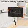 ELIVED Long Extension TV Mount for Most 42-90 Inch tvs, Full Motion Wall Bracket with 40.4 inch Long Arm Articulating TV Wall Mount, Max VESA 800x400mm, Holds up to 150lbs, fits Wood Studs 12"-24". view 3