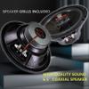 BATVOX CS651 250 Watts 6.5 Inch 2 Ways 4 Ohm Impedance and Piezo Tweeter for Premium Car Audio Coaxial Car Speakers, Car Stereo Sound System with Removable Grill (2 Speakers) view 4