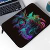 Colorful Plant Mac Book Pro 14" Sleeve - Bright Laptop Sleeve - Floral Mac Book Sleeve view 3