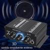 Home HiFi Stereo Amplifier, Portable Dual Channel Surround Sound HiFi Stereo Audio Receiver, Mini Digital HiFi Bass Audio Subwoofer Amp, Stereo AMP Speaker for Home, Car view 3