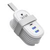 BEVA Cruise Power Strip, Cruise Approved Outlet with USB Ports, Non Surge Protector, 4FT Short Extension Cord 2 Outlets 3 USB Ports(1 USB C), Travel Essentials Outlet Adapter(3.4A Charge White) view 1