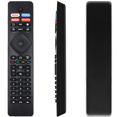 Amiroko NH800UP RF402A-V14 Remote Control Replacement for Philips LED Smart TV 43PFL5604/F7, 50PFL5704/F7, 55PFL5604/F7, 55PFL5704/F7, 65PFL5604/F7, 65PFL5704/F7, 75PFL5704/F7 (No Voice)