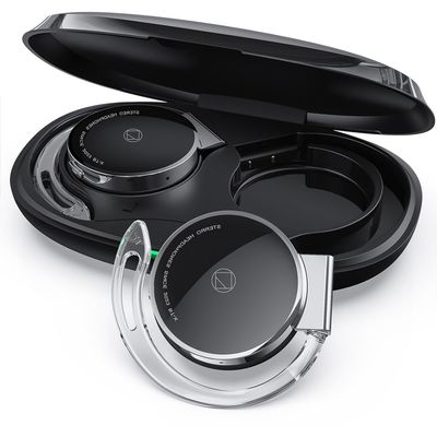 Micool Bluetooth Headphones V5.3, Open Ear Earphones Wireless with Earhooks, Clip-on Small Over-Ear Headphones, Sports Headphones Bluetooth with 4 Microphones, Noising Cancelling/Long Battery Life