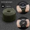 Abanen Hook and Loop Quick Dry 20mm Watch Band for Garmin Fenix 8 43mm / epix Pro 42mm / Fenix 7S/6S/5S, Woven Nylon Ultralight Sport Wristband Strap for Instinct 2S / Instinct E 40mm (Moss Green) view 4