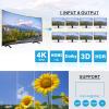 TCNEWCL 4K HDMI Splitter 1 in 8 Out, 4K@30Hz 1080P 8 Port Powered HDMI Splitter for Monitor, TV, Project view 4
