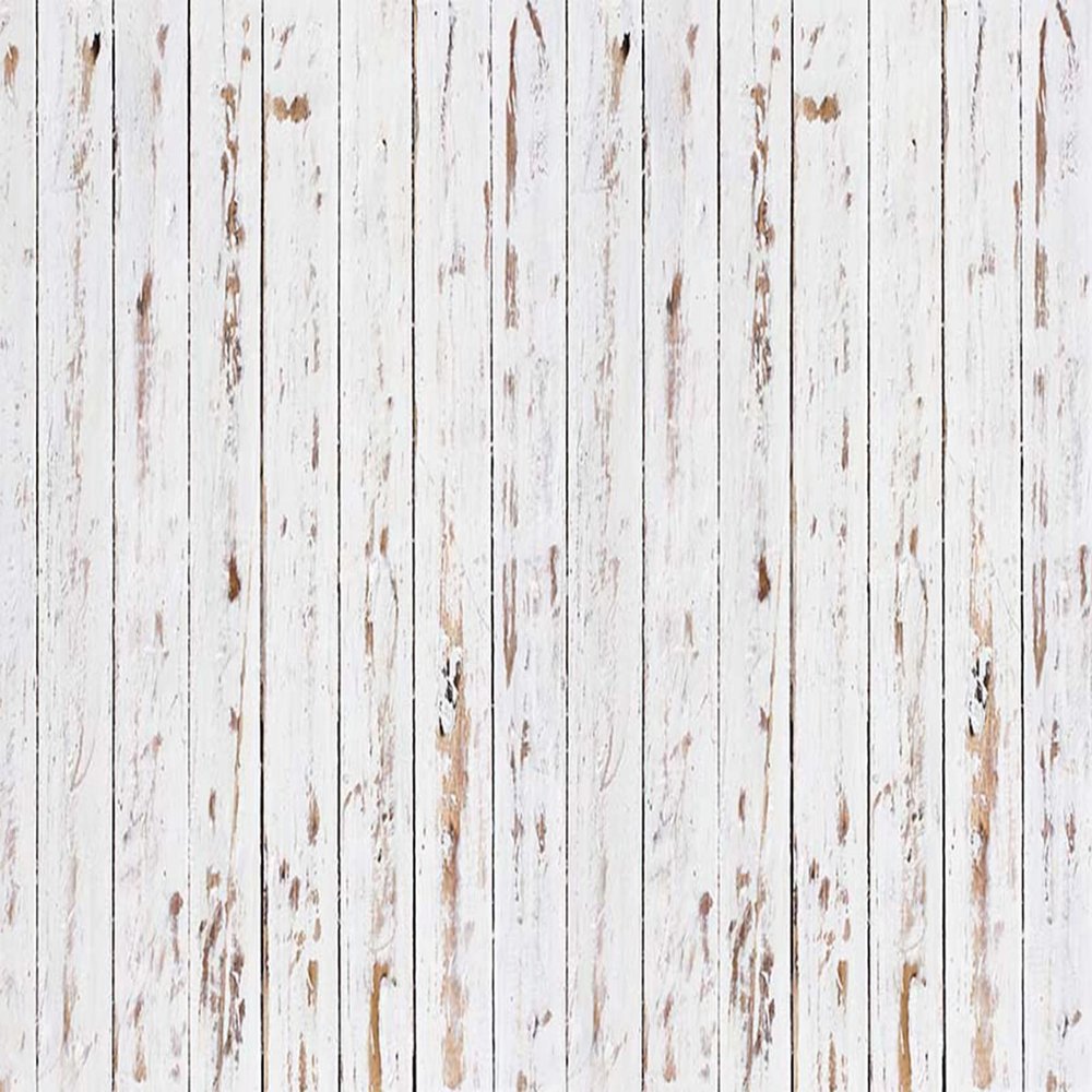 Mocsicka White Wood Photo Mats Retro Wood Texture Rubber Mat for Photography Newborn Retro Photo Floor Mats Photo Studio Supplies (8x5ft(94''x59''))
