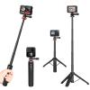 VRIG 20.1" Mini Extendable Gopro Tripod,Portable Selfie Stick Tripod for DJI OSMO Action 5Pro/4/3,GoPro Max Hero 13 12 11 10 9 8 7 6 5 4 3 3+ 2 1 Session,Insta360 X5/X4 view 1
