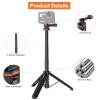 VRIG 20.1" Mini Extendable Gopro Tripod,Portable Selfie Stick Tripod for DJI OSMO Action 5Pro/4/3,GoPro Max Hero 13 12 11 10 9 8 7 6 5 4 3 3+ 2 1 Session,Insta360 X5/X4 view 3