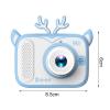 lamphle Mini Camera 2.0-inch IPS Screen Record Energy Saving Children Digital Video Camcorder Birthday Gift White view 2