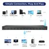 ICUIXIAN 3x4 Video Wall Controller 4x3 1920P@60Hz Resolution 12-Channel Video Wall Processor 1HDMI Input and 12HDMI Output TV Wall Controller for 12 TV Splicing 3x4, 2x5, 3x3, 2x4, 2x3, 2x2 Mode view 3