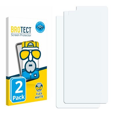 brotect 3D Curved Screen Protector Matte Compatible with Tecno Phantom X (2 Pack) - Full Screen Coverage