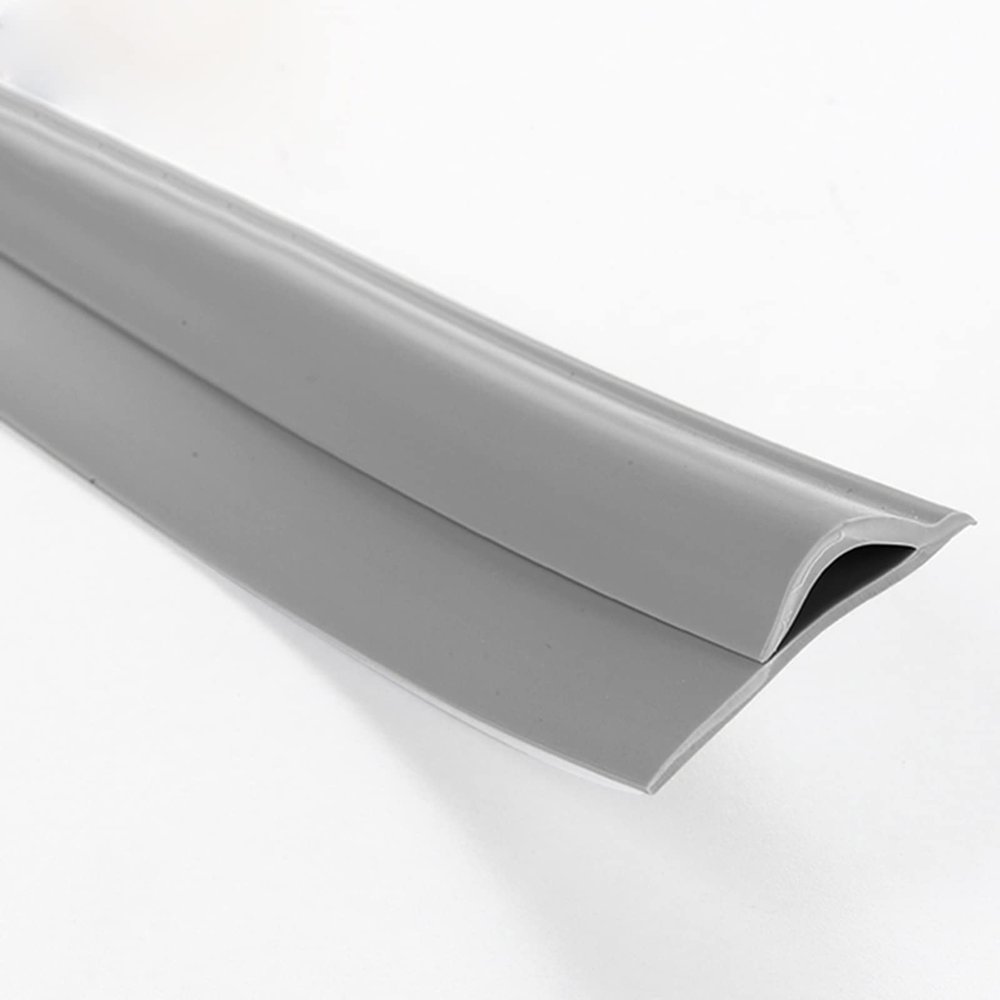 Carpet Edge Binding PVC Table Protector Cuttable Strip Gray Red Yellow Brown Edge Protector for up to 1cm high Doormat (A 1500cm (49ft))