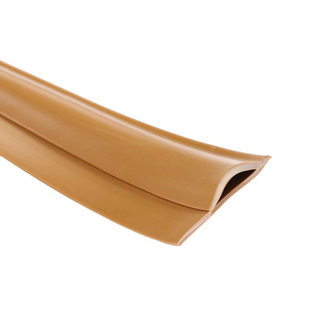 Carpet Edge Binding PVC Table Protector Cuttable Strip Gray Red Yellow Brown Edge Protector for up to 1cm high Doormat (B 200cm (6.6ft))