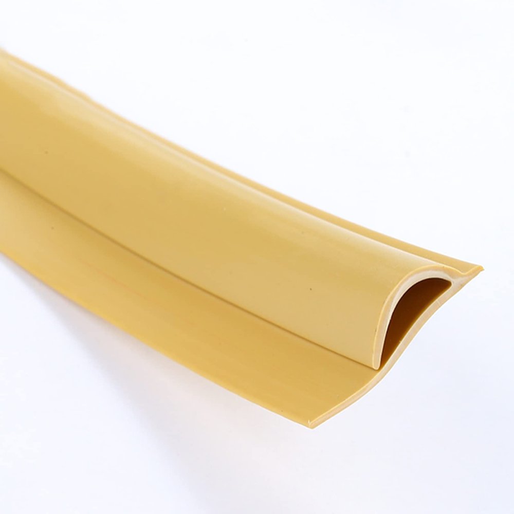 Carpet Edge Binding PVC Table Protector Cuttable Strip Gray Red Yellow Brown Edge Protector for up to 1cm high Doormat (D 1400cm (46ft))