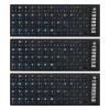 PATIKIL 3Pcs Chinese Keyboard Stickers Chinese-English Keyboard Stickers Black Background with Blue Lettering for Computer Laptop Desktop 4 Type view 1