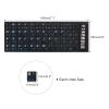 PATIKIL 3Pcs Chinese Keyboard Stickers Chinese-English Keyboard Stickers Black Background with Blue Lettering for Computer Laptop Desktop 4 Type view 2