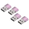 Rebower USB C Female to USB Male Adapters Type C to USB Converters[for Phone Tablet Computer] - Rose Gold/4 Pcs view 1