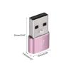 Rebower USB C Female to USB Male Adapters Type C to USB Converters[for Phone Tablet Computer] - Rose Gold/4 Pcs view 2