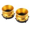 1 Pair Nab Hub Adapters for Studer for Akai for Teac, 10 Inch Opener Empty Aluminum Alloy Take Up Reel to Reel Small Hub, Tape Reel to Reel Recorder for Studer (Gold) view 2