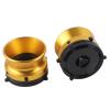 1 Pair Nab Hub Adapters for Studer for Akai for Teac, 10 Inch Opener Empty Aluminum Alloy Take Up Reel to Reel Small Hub, Tape Reel to Reel Recorder for Studer (Gold) view 3
