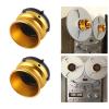 1 Pair Nab Hub Adapters for Studer for Akai for Teac, 10 Inch Opener Empty Aluminum Alloy Take Up Reel to Reel Small Hub, Tape Reel to Reel Recorder for Studer (Gold) view 4