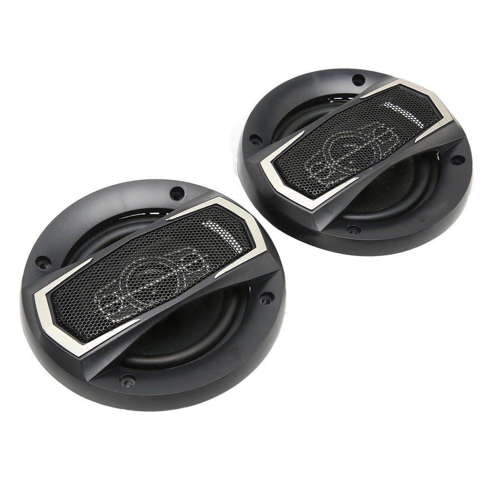 EBTOOLS 2 Pcs Car Coaxial Speakers, 4 Inch 300W Stereo Car Sound Loudspeaker, Full Range Bass 4 Ohm 30Hz to 36KHz Frequency Response Vehicle Speaker