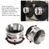 1 Pair Nab Hub Adapters for Studer for Akai for Teac, 10 Inch Opener Empty Aluminum Alloy Take Up Reel to Reel Small Hub, Tape Reel to Reel Recorder for Studer (Silver) view 4