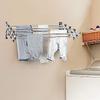 Usknxiu Racks Storage Shelf, Wall Mounted Drying Rack, Stainless Steel Space Saving Towel Rack Collapsible Folding Clothes Drying Rack view 4
