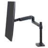 Ergotron  LX Monitor Arm, Single Monitor Desk Mount  fits Flat Curved Ultrawide Computer Monitors up to 34 Inches, 7 to 25 lbs, VESA 75x75mm or 100x100mm  Tall Pole, Matte Black view 1