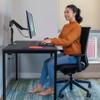 Ergotron  LX Monitor Arm, Single Monitor Desk Mount  fits Flat Curved Ultrawide Computer Monitors up to 34 Inches, 7 to 25 lbs, VESA 75x75mm or 100x100mm  Tall Pole, Matte Black view 3