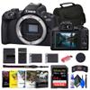 Canon EOS R50 Mirrorless Camera (Black) (5811C002) + 64GB Memory Card + Corel Photo Software + Bag + Charger + LPE17 Battery + Card Reader + Flex Tripod + Memory Wallet + Cleaning Kit (Renewed) view 1