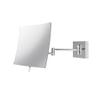 WS Bath Collections Beauty 910 Beauty 7-13/16" W x 7-13/16" H Modern Rectangular Framed Bathroom Wall Mirror - Polished Chrome view 1
