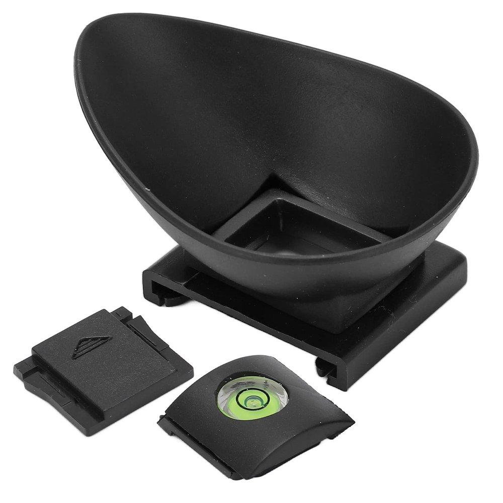 Camera Viewfinder Eyecup,22mm Rubber Viewfinder Eyecup with Top Cold Shoe Cover Spirit Level,for 5D2, 5D, 6D, 40D, 50D, 60D, 60Da, 70D