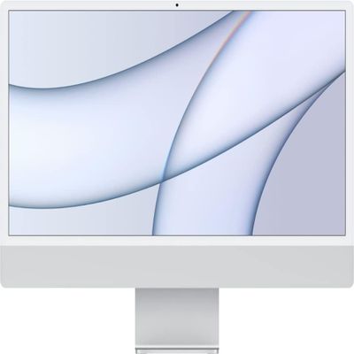 2021 Apple iMac with Apple M1 Chip with 8-core CPU (24-inch, 16GB RAM, 512GB SSD Storage) (QWERTY English) Silver (Renewed)